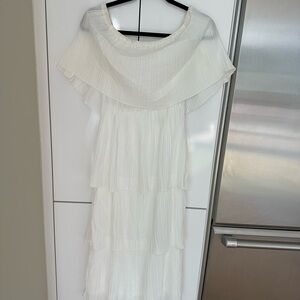 White silk dress size medium
